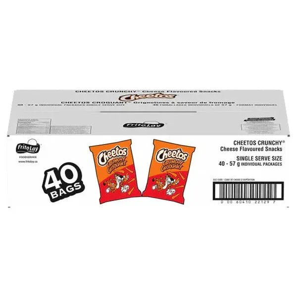 Cheetos Crunchy Cheese Flavoured Snacks - 40 x 57g - Miller & Bean Coffee Company