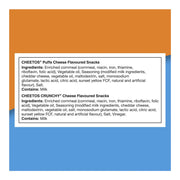 Ingredients and milk allergen information for Cheetos Puffs and Cheetos Crunchy