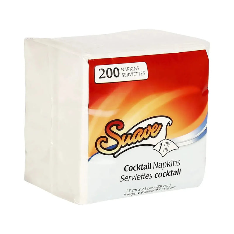 Cocktail Napkins - 1 - ply - 20 Packs of 200 - Miller & Bean Coffee Company