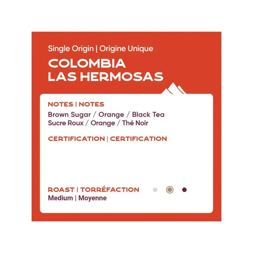 Coffee - Beans - Colombia Las Hermosas - Medium - Case of 6 x 2lb - Miller & Bean Coffee Company
