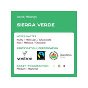 Coffee - Ground - Sierra Verde - Fairtrade Organic - Case Of 24 X 2.5oz - Miller & Bean Coffee Company