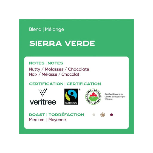 Coffee - Ground - Sierra Verde - Fairtrade Organic - Case Of 24 X 2.5oz - Miller & Bean Coffee Company