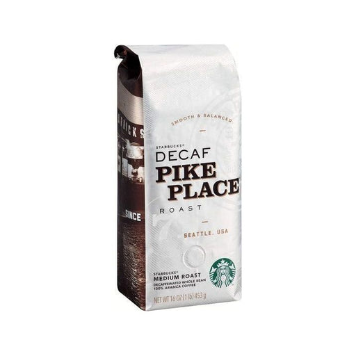 Coffee - Starbucks DECAF Pike Roast - Beans - 1lb Bag - Miller & Bean Coffee Company