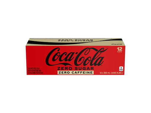 Coke - Zero - Caffeine Free - 12 x 355ml Can - Miller & Bean Coffee Company
