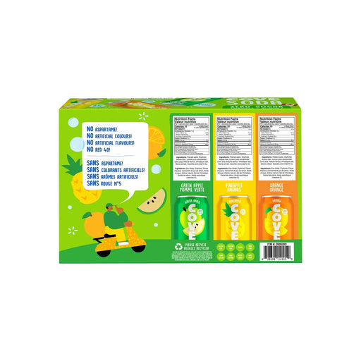 Cove Soda Probiotic Variety Pack - 24 x 355ml - Miller & Bean Coffee Company