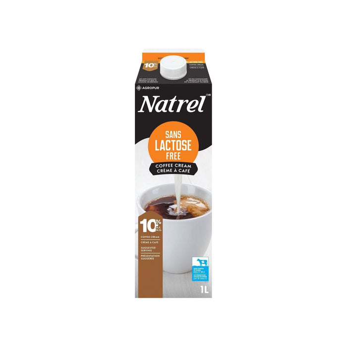 Cream - 10% - Lactose Free - Natrel - 1L - Miller & Bean Coffee Company