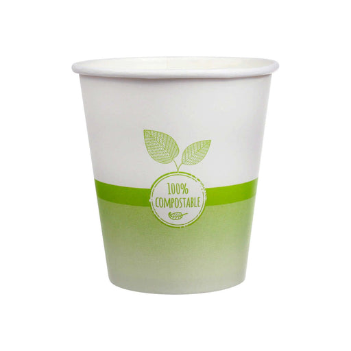 Cups - 100% Compostable - 10oz - Case of 500 - Miller & Bean Coffee Company
