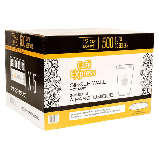 Cups - Hot Beverage - Paper - 12oz - Case of 500 - Miller & Bean Coffee Company