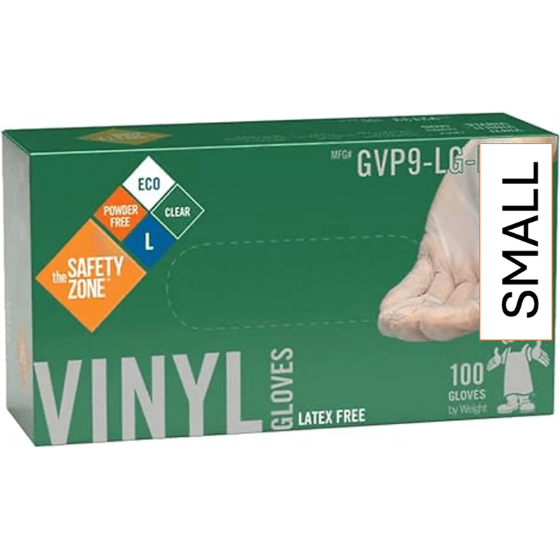 Disposable Vinyl Gloves - Powder free, latex - free - Box of 100 - Choose Size - Miller & Bean Coffee Company