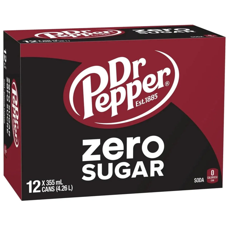 Dr Pepper - Zero Sugar - 12 x 355ml Can - Miller & Bean Coffee Company