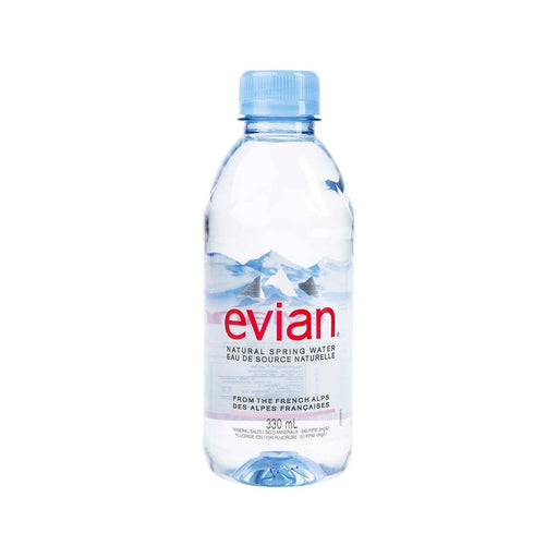Evian Natural Spring Water - 24 × 330ml - Miller & Bean Coffee Company
