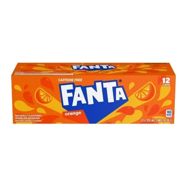Fanta Orange - 12 x 355ml Can - Miller & Bean Coffee Company