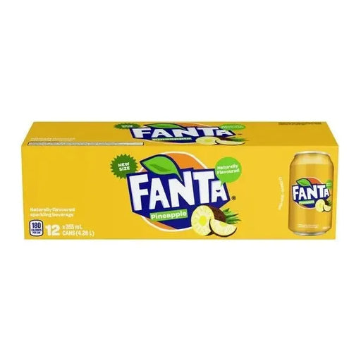 Fanta Pineapple - 12 x 355ml Can - Miller & Bean Coffee Company