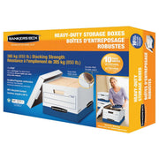 Fellowes Bankers Box - Heavy - duty - Letter/Legal Records Storage Boxes - 10 Pack - Miller & Bean Coffee Company