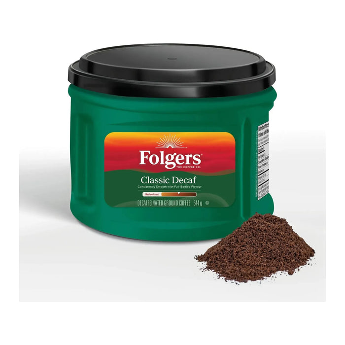 Folgers Classic - Decaf - Medium Roast - Ground Coffee - 544g - Miller & Bean Coffee Company