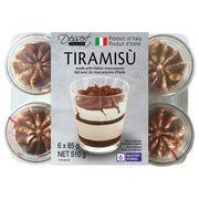 Fresh Italian Tiramisu - 6 x 85g Glasses - Miller & Bean Coffee Company