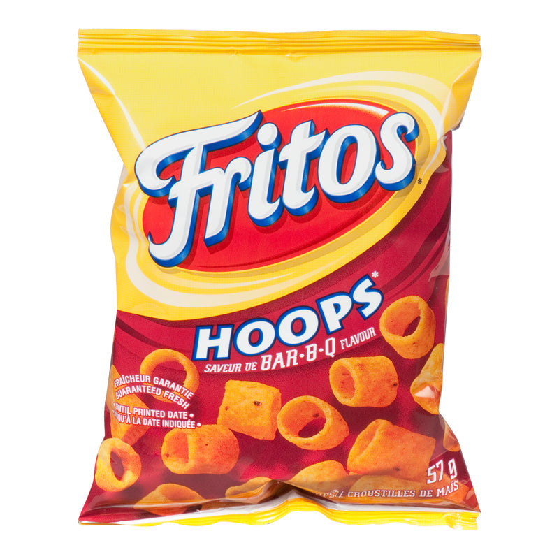 Fritos Hoops Bar-B-Q Flavour individual 57g bag