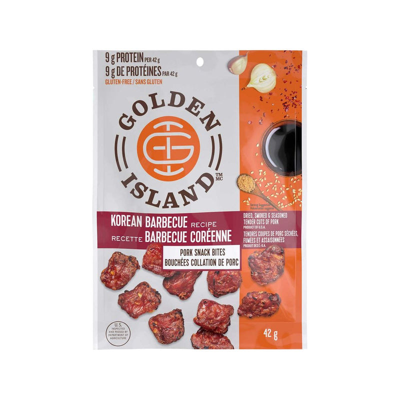 Golden Island Korean BBQ Pork Snack Bites - 12 × 42 g - Miller & Bean Coffee Company