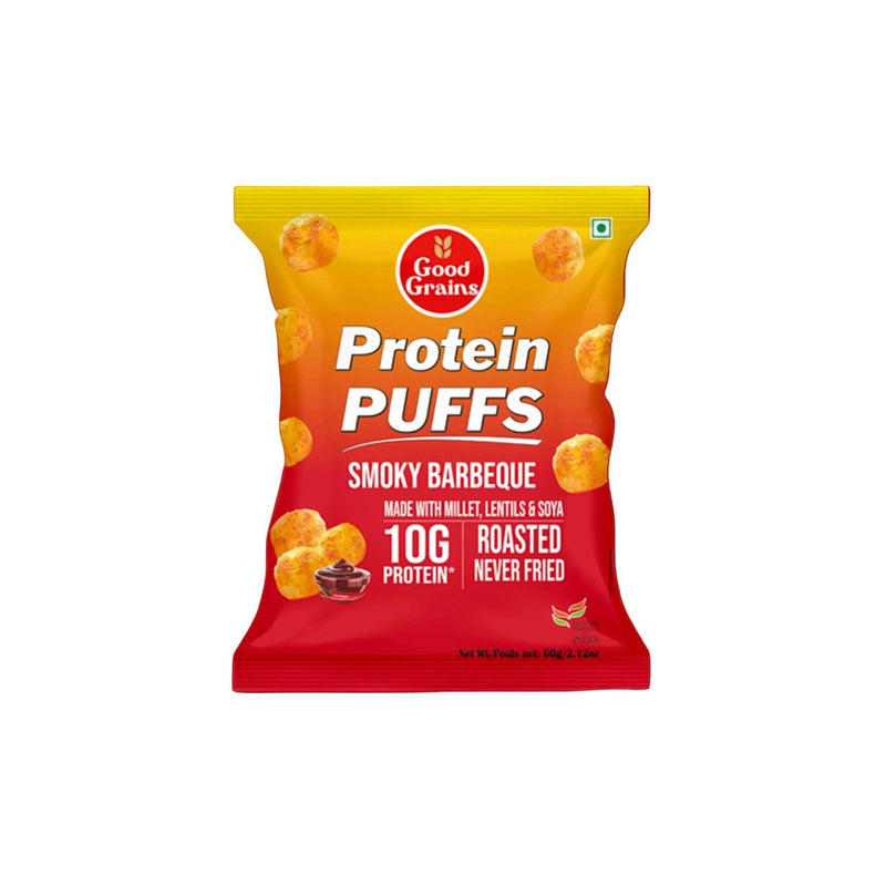 Good Grains - Smoky Barbeque - Protein Puffs - 12 x 60g - Miller & Bean Coffee Company