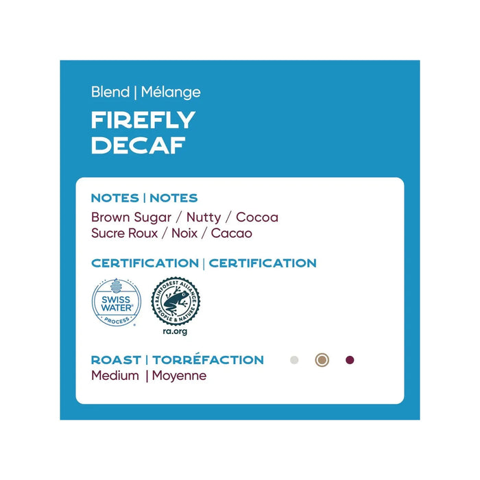 Ground - Decaf - Firefly Swiss Water Process - Case Of 24 X 2.5oz - Miller & Bean Coffee Company