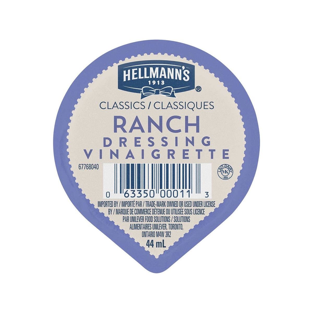 Hellmann's Ranch Dressing - 108 × 44ml - Miller & Bean Coffee Company