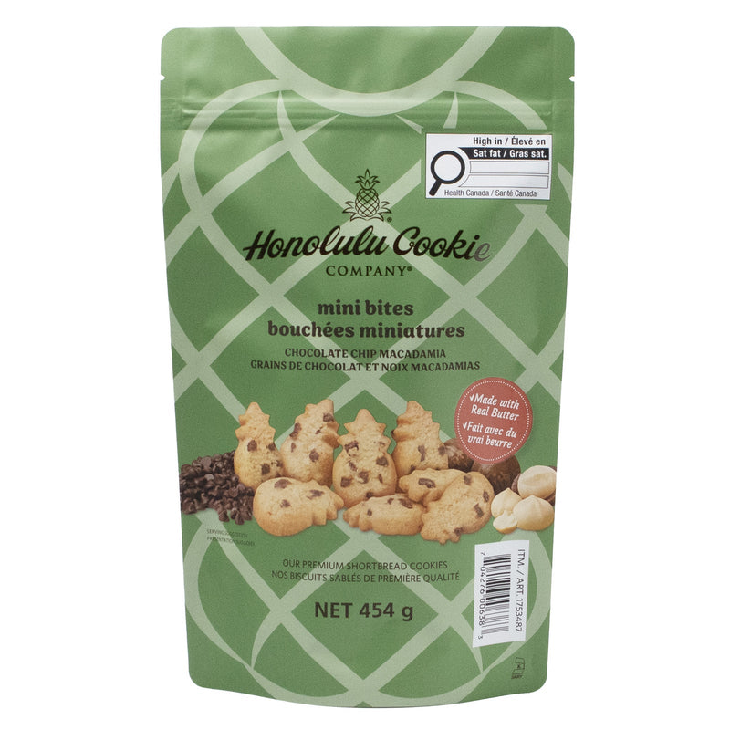 Honolulu Cookie Company - Mini Bites - Chocolate Chip Macadamia - 454g - Miller & Bean Coffee Company