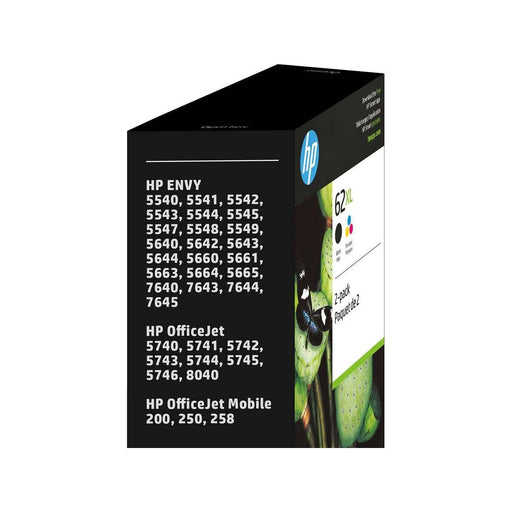 Ink Cartridge - HP 62XL - Black and Tri - Colour High Yield Original - Combo Pack of 2 - Miller & Bean Coffee Company