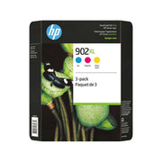 Ink Cartridge - HP 902XL - High Yield Cyan, Magenta and Yellow Original - Combo Pack of 3 - Miller & Bean Coffee Company