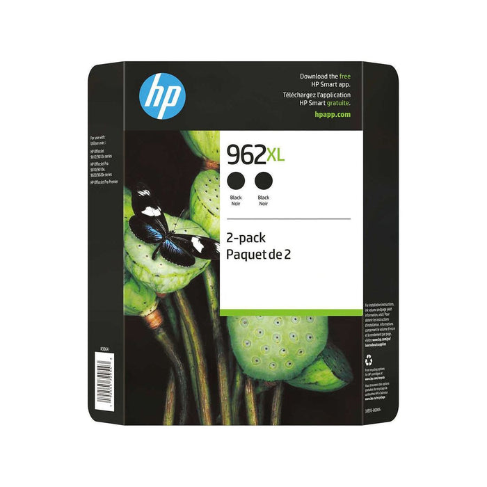 Ink Cartridge - HP 962XL - High Yield Black Original - Pack of 2 - Miller & Bean Coffee Company