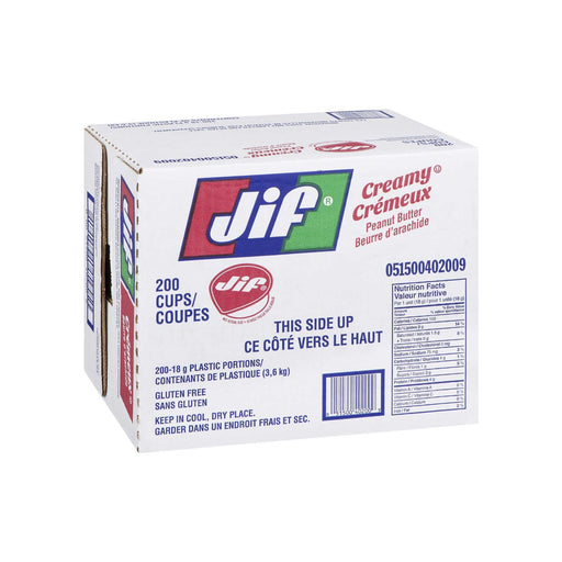 JIF Creamy Peanut Butter - 200 x 18g - Miller & Bean Coffee Company