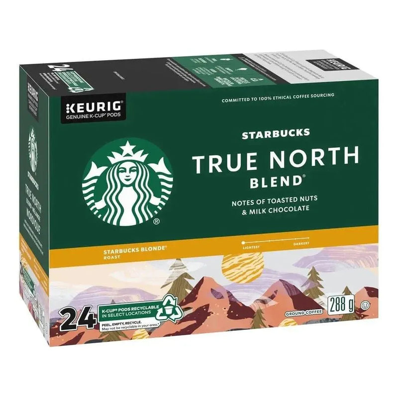 K - Cup - Starbucks - Coffee - Light - True North Blend - Box 24 - Miller & Bean Coffee Company