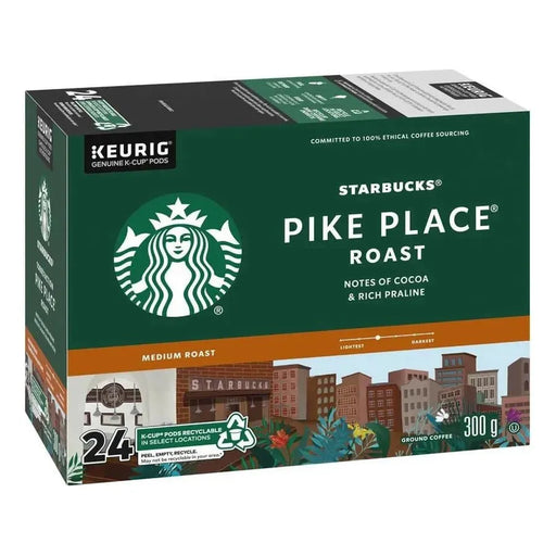 K - Cup - Starbucks - Coffee - Medium - Pike Place - Box 24 - Miller & Bean Coffee Company