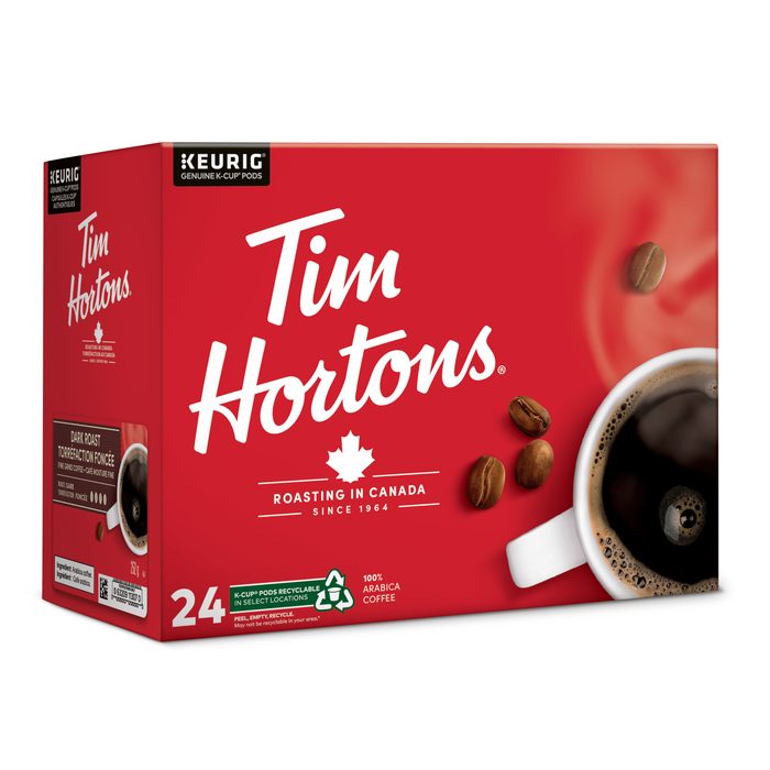 K - Cup - Tim Hortons - Coffee - Dark Roast - Miller & Bean Coffee Company