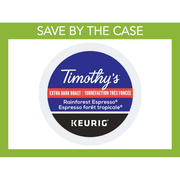 K - Cup - Timothy's - Coffee - Extra Dark - Rainforest Espresso - Miller & Bean Coffee Company