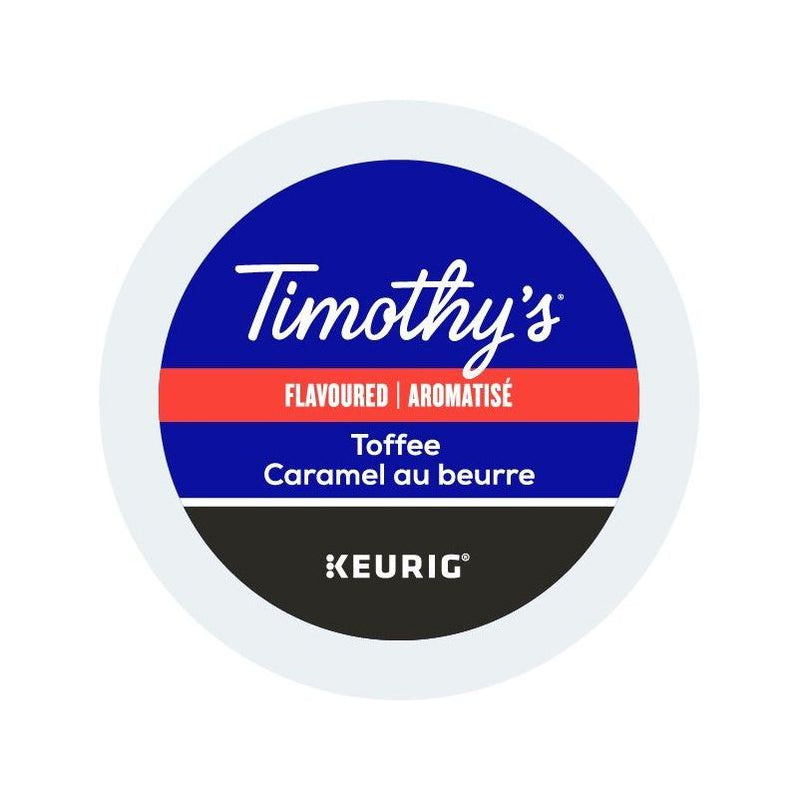 K - Cup - Timothy's - Coffee - Flavoured - Toffee - Miller & Bean Coffee Company