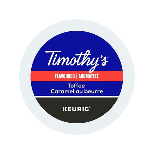 K - Cup - Timothy's - Coffee - Flavoured - Toffee - Miller & Bean Coffee Company