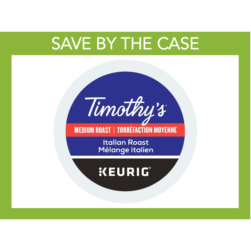 K - Cup - Timothy's - Coffee - Medium - Italian Blend - Miller & Bean Coffee Company