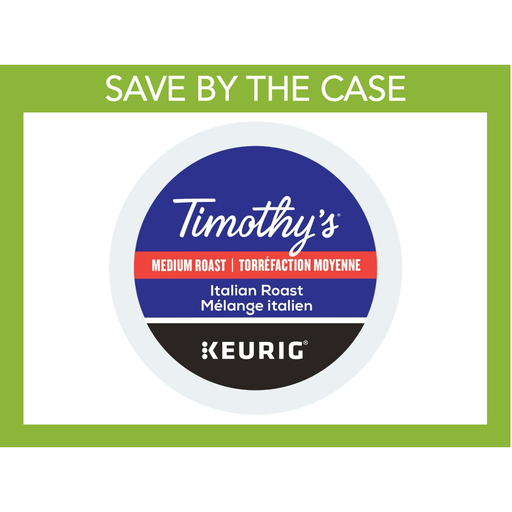 K - Cup - Timothy's - Coffee - Medium - Italian Blend - Miller & Bean Coffee Company