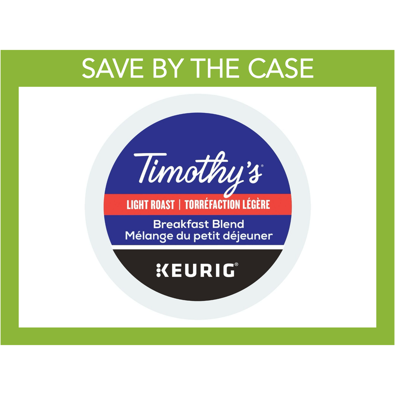 K - Cup - Timothy's - Coffee - Mild - Breakfast Blend - Miller & Bean Coffee Company