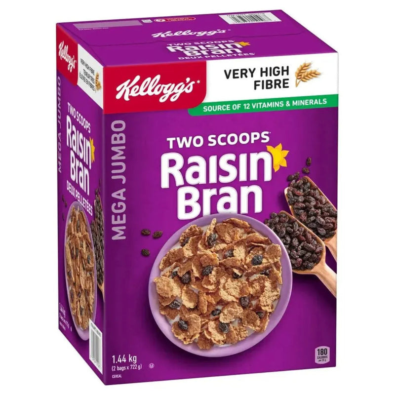 Kellogg’s - Two Scoops Raisin Bran Cereal - 1.44 kg - Miller & Bean Coffee Company