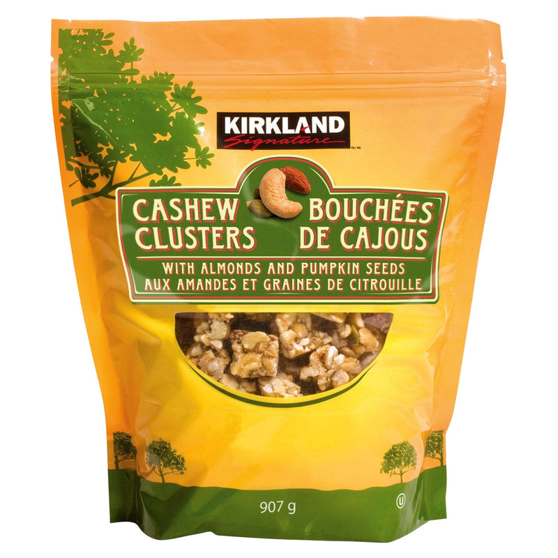 Kirkland Signature Cashew Clusters with almonds and pumpkin seeds, 907 g bag