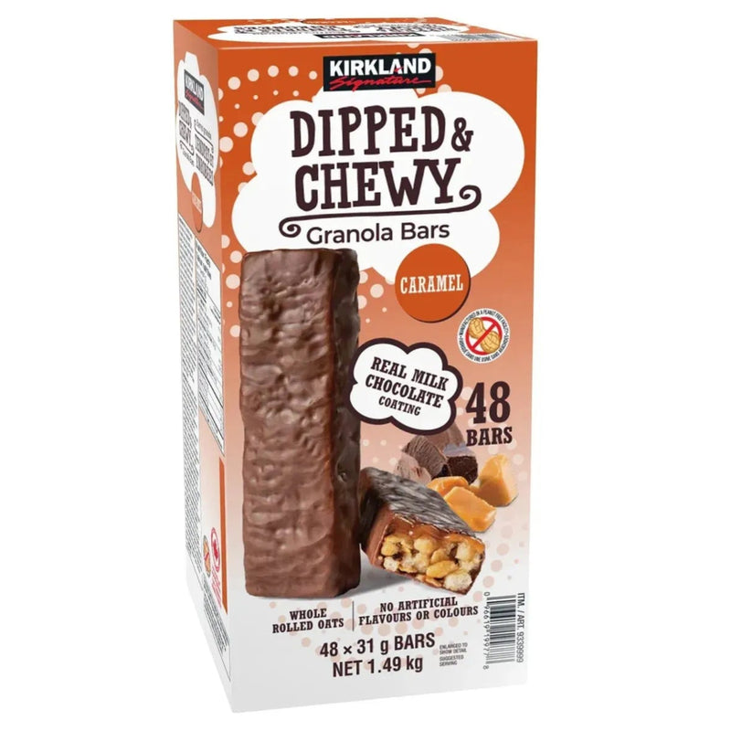 Kirkland Signature - Dipped and Chewy Granola Bar - 48 × 31g - Miller & Bean Coffee Company