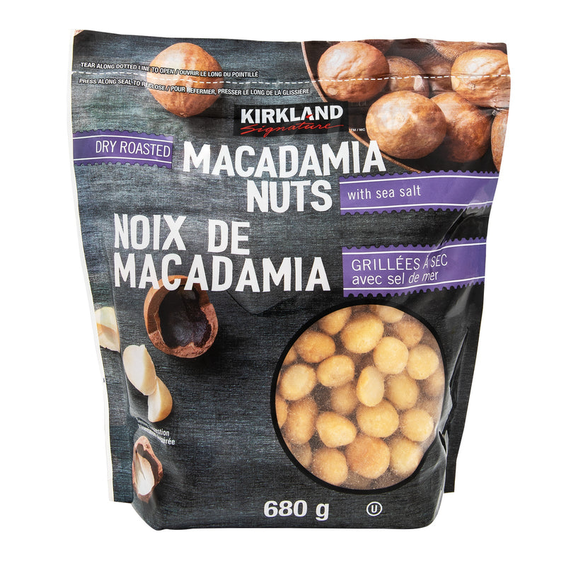 Kirkland Signature - Dry Roasted Macadamia Nuts with Sea Salt - 680g - Miller & Bean Coffee Company