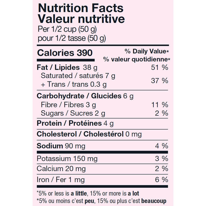 Kirkland Signature Dry Roasted Macadamia Nuts nutrition facts