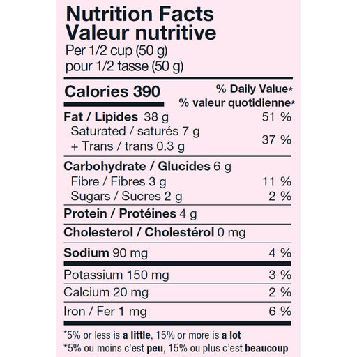 Kirkland Signature Dry Roasted Macadamia Nuts nutrition facts