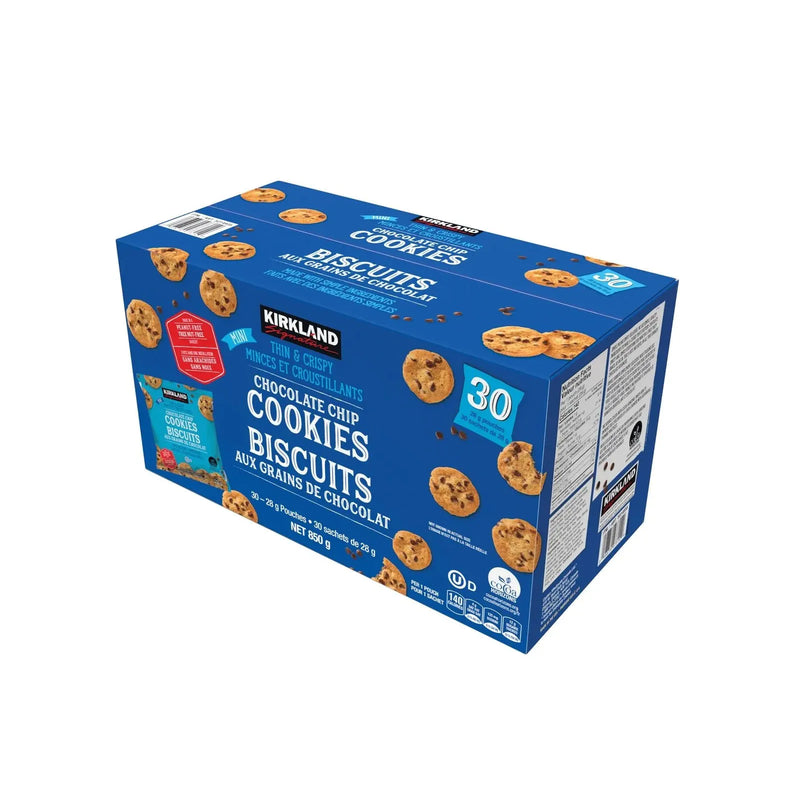 Kirkland Signature Mini Chocolate Chip Cookies - 30 × 28g - Miller & Bean Coffee Company