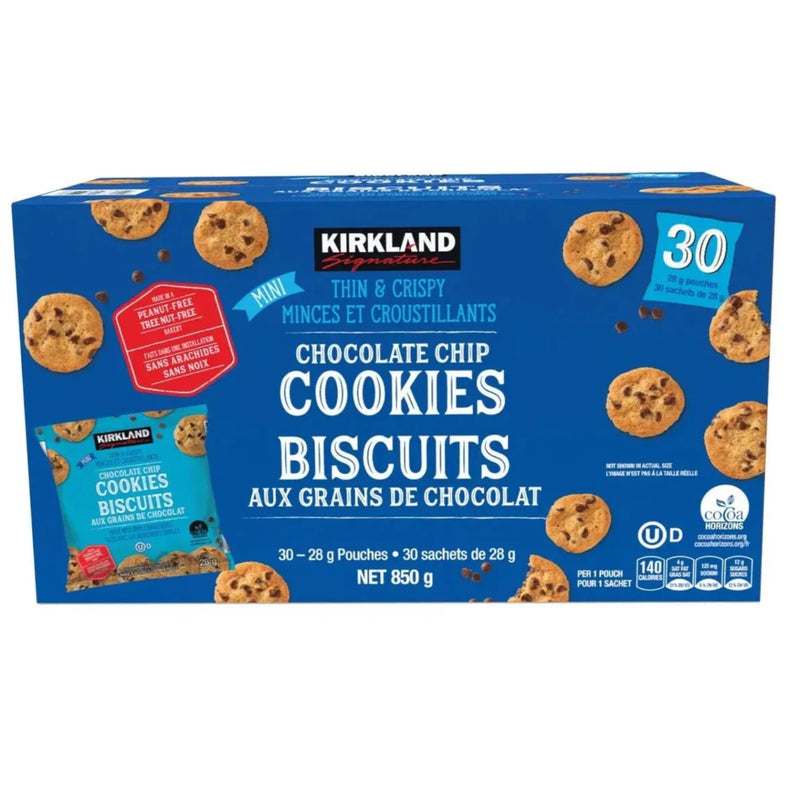 Kirkland Signature Mini Chocolate Chip Cookies - 30 × 28g - Miller & Bean Coffee Company