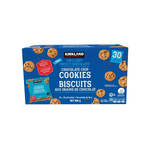 Kirkland Signature Mini Chocolate Chip Cookies - 30 × 28g - Miller & Bean Coffee Company