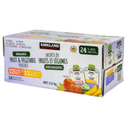 Kirkland Signature - Organic Fruit and Vegetable Snack - 24 × 90g - Miller & Bean Coffee Company