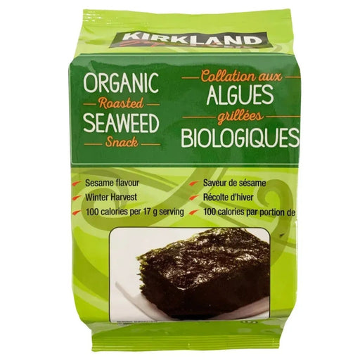 Kirkland Signature - Organic Roasted Seaweed Snack - Pack of 10 - Miller & Bean Coffee Company